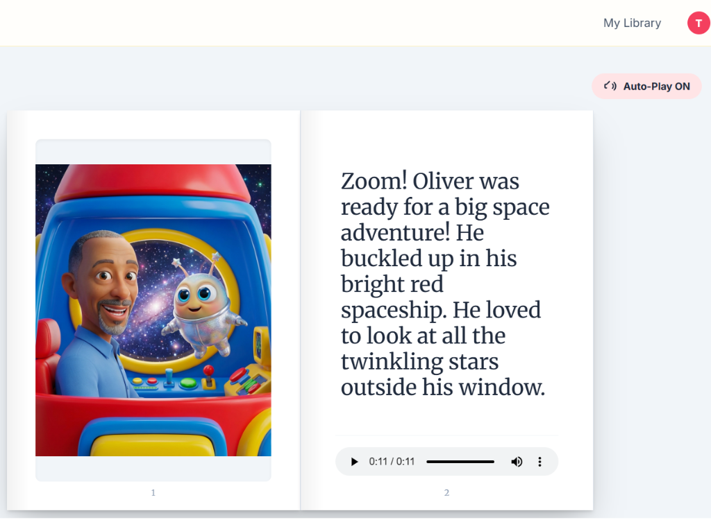 Photory Story Reader Interface